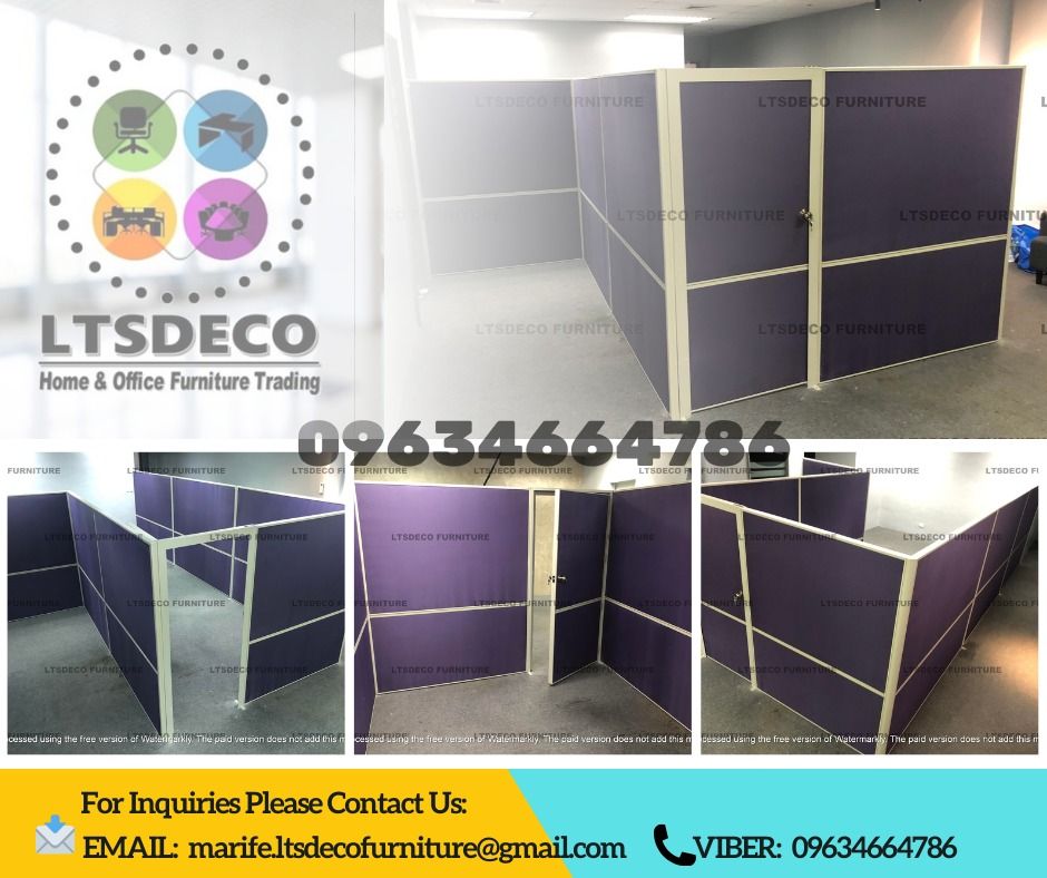 Customized wall panel divider office partition furnitures (Category: Office Furniture & Fixtures) located in Caloocan City. Submitted by cheska.ltsdeco (Listing ID 1468350049, Image 2). Description: 👉Are you looking for WORKSTATION, MODULAR CUBICLES OFFICE PARTITION, and OFFICE FURNITURE SUPPLIER? LTSDECO Furniture, is direct supplier, manufacturer, and trusted provider of high quality, affordable and durable modular office divider partition, ho