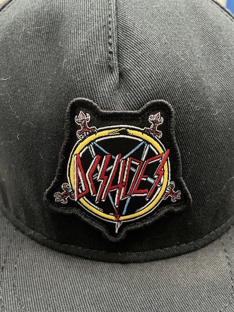 DC x Slayer / Slipknot Snapback Hat Bundle (Category: Caps & Hats) located in Manila. Submitted by kristinamaria (Listing ID 1468298142, Image 3). Description: - Set of 2 metal snapback caps - Cap 1: DC Shoes x Slayer collab patch on the front with Slayer embroidered on the back - Cap 2: Bold red Slipknot embroidered lettering on the front panel - Adjustable plastic strapback closure for a customizable fit - Great for daily wear, concerts, and me
