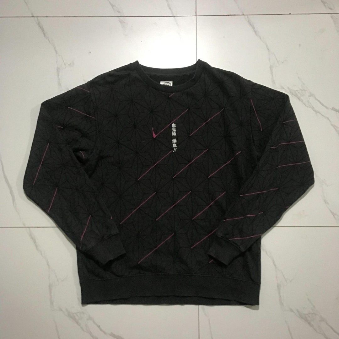 Demon Slayer Sweatshirt (Category: Coats, Jackets and Outerwear) located in Cavite. Submitted by totchimpanzee (Listing ID 1468389631, Image 1). Description: Price: 300 SHIPPED Size L 25x21 issue shown in the photos Loc: Indang, Cavite Ship thru J&T, payment first, no CoD payment via Gcash.