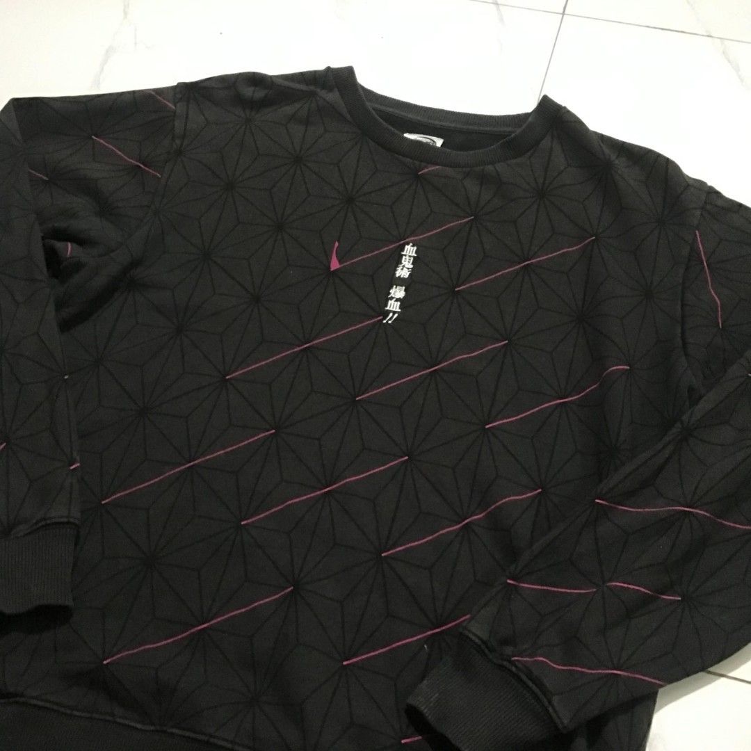 Demon Slayer Sweatshirt (Category: Coats, Jackets and Outerwear) located in Cavite. Submitted by totchimpanzee (Listing ID 1468389631, Image 2). Description: Price: 300 SHIPPED Size L 25x21 issue shown in the photos Loc: Indang, Cavite Ship thru J&T, payment first, no CoD payment via Gcash.