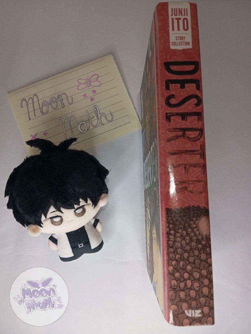 Deserter (Hardcover) Junji Ito Manga (Category: Comics & Manga) located in Mabalacat. Submitted by moonmothxx (Listing ID 1468362722, Image 2). Description: PRICE IS NEGOTIABLE!! CAN LOWER TO 900 IF GET AGAD!! 9.8/10 condition! 💚 Condition details: - Hardcover cover and spine have no visible issues! - Interior pages are clean and intact, with no writing or stickers! - Binding is secure, with no unusual odor or dampness - Pages have no noticeable