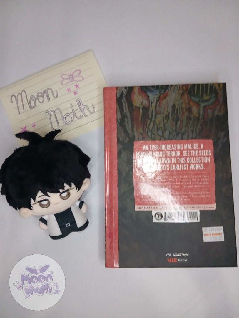 Deserter (Hardcover) Junji Ito Manga (Category: Comics & Manga) located in Mabalacat. Submitted by moonmothxx (Listing ID 1468362722, Image 3). Description: PRICE IS NEGOTIABLE!! CAN LOWER TO 900 IF GET AGAD!! 9.8/10 condition! 💚 Condition details: - Hardcover cover and spine have no visible issues! - Interior pages are clean and intact, with no writing or stickers! - Binding is secure, with no unusual odor or dampness - Pages have no noticeable