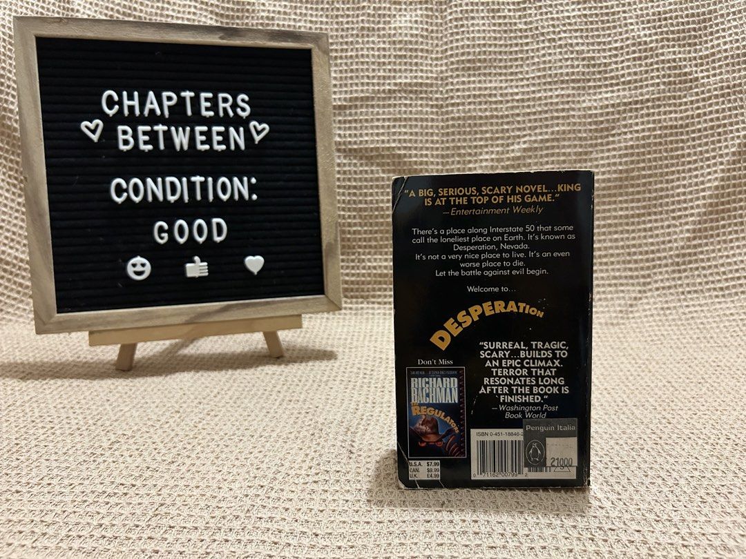Desperation | Stephen King (Category: Storybooks) located in Paranaque City. Submitted by chapters_between (Listing ID 1468430952, Image 2). Description: .