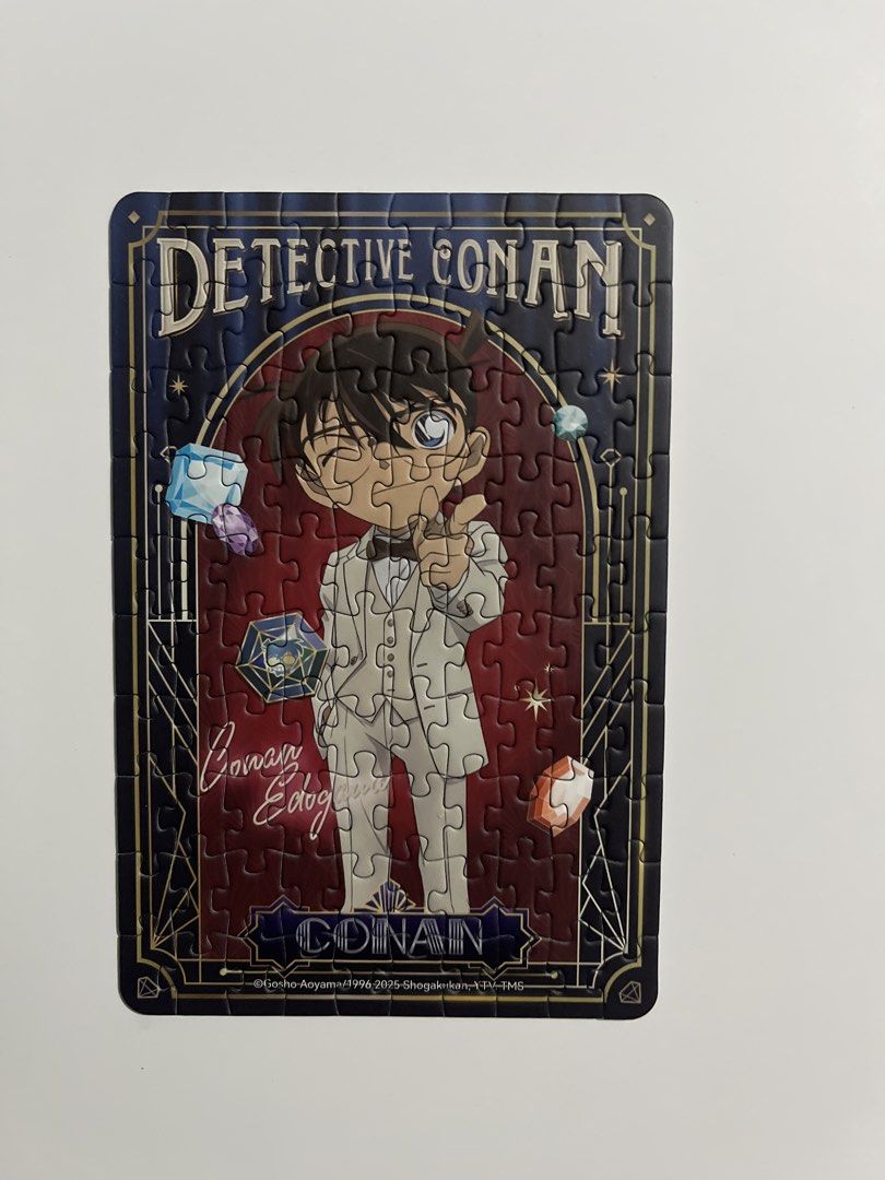 Detective Conan Jigsaw Puzzle (Conan) Vinlaa (Category: Board Games & Puzzles) located in Solano. Submitted by renee.922 (Listing ID 1468301596, Image 1). Description: Brand: Vinlaa Character: Conan 100 pcs Blind Box With frame In original packaging. Pieces still sealed. Opened just to check which character. Bought from the blue app..
