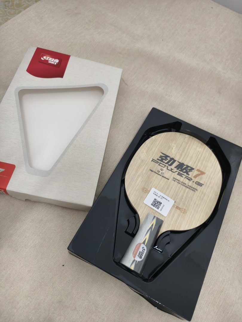 DHS Power G7 Table Tennis Blade (Category: Racket and Ball Sports) located in Angeles City. Submitted by measaliman02351 (Listing ID 1468456909, Image 1). Description: - Brand: DHS Power G7 - Grip Type: Chinese Penhold - Construction: 7-ply pure wood for strong offensive play - Technology: High pressure balloon technology for solid power - Condition: Brand new, unused, straight from the box - Inclusion: Original packaging box with protective plas
