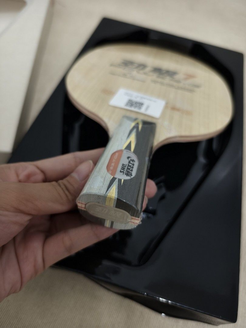 DHS Power G7 Table Tennis Blade (Category: Racket and Ball Sports) located in Angeles City. Submitted by measaliman02351 (Listing ID 1468456909, Image 3). Description: - Brand: DHS Power G7 - Grip Type: Chinese Penhold - Construction: 7-ply pure wood for strong offensive play - Technology: High pressure balloon technology for solid power - Condition: Brand new, unused, straight from the box - Inclusion: Original packaging box with protective plas