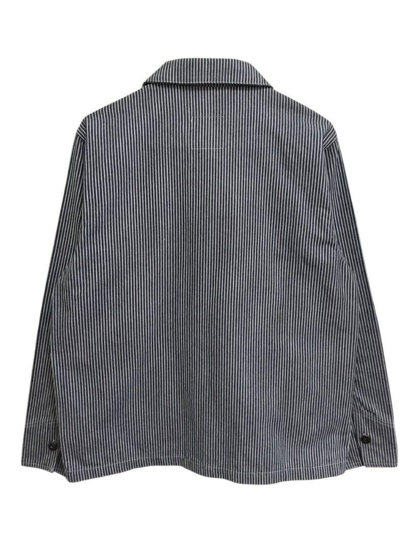 Dickies Hickory Stripe Workwear Chore Jacket (Category: Coats, Jackets and Outerwear) located in Pasig City. Submitted by hustlexcurate (Listing ID 1468361089, Image 2). Description: Dickies Hickory Stripe Workwear Chore Jacket Size MEDIUM Dimensions: 22X27.