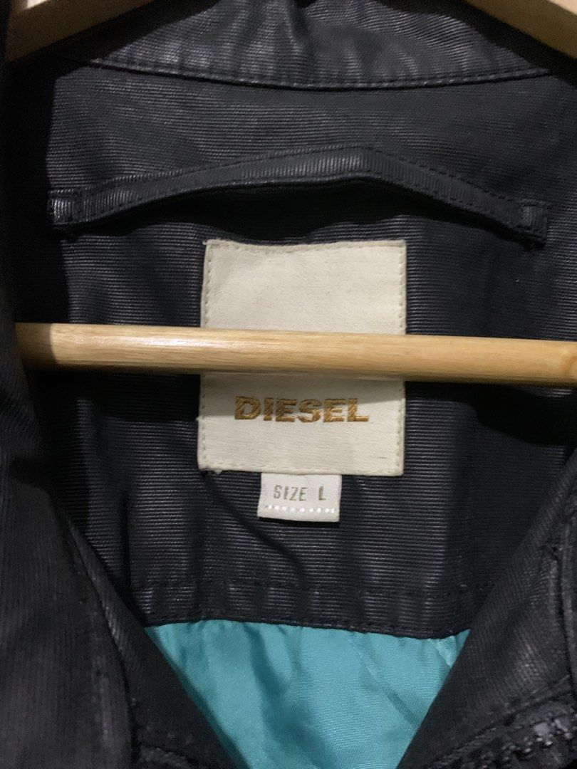 DIESEL WAX BIKERS JACKET (Category: Coats, Jackets and Outerwear) located in Bulacan. Submitted by ridersthrift_ph (Listing ID 1468396724, Image 2). Description: DIESEL WAX MOTORCYCLE/BIKERS JACKET SIZE LARGE DIMES: WIDTH 20.5 inches LENGTH 28 inches SHOULDER 18 inches SLEEVES 26.5 inches No Flaws Gcash or Bank Payment Bulacan 📍.