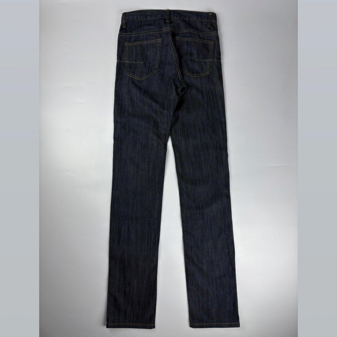 Dior - Hedi Slimane - Indigo Denim Pants (Category: Luxury Apparel) located in Bacolod City. Submitted by cast.archives (Listing ID 1468296201, Image 2). Description: Dior - Hedi Slimane - Indigo Denim Pants Waist: 30" Length: 47" Inseam: 39" Leg opening: 7.5" Condition: Excellent Flaw: Cut tag.