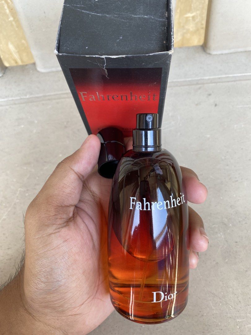Dior Fahrenheit 100ml (Decluttering) (Category: Fragrance & Deodorants) located in Mangaldan. Submitted by primedealsofficial.ph (Listing ID 1468299730, Image 3). Description: ✅ Still Negotiable for Sure Buyers ✅ - Personal Used - lightly Used - 70-75% Full - no issue - with box 📍Loc: Mangaldan Pangasinan (can do meet up but depends on the location) We’ll cover the shipping fee if within Luzon.
