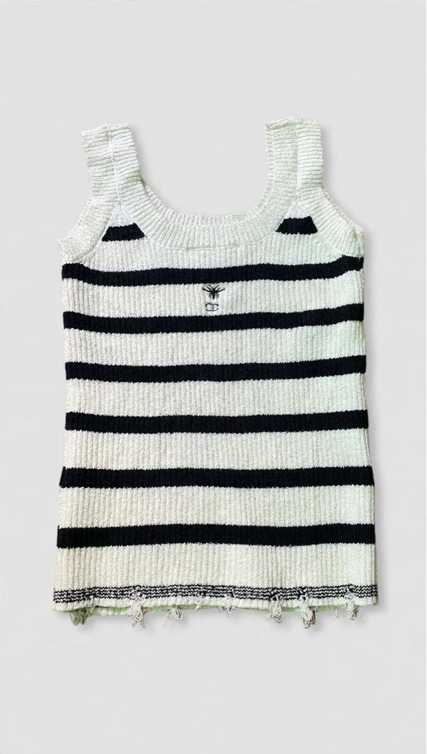 Dior Knitted Tanktop (Category: Luxury Apparel) located in Las Pinas. Submitted by mnl.streetwear.ph (Listing ID 1468302659, Image 1). Description: • Dior Knitted Tanktop As new Condition Complete details.