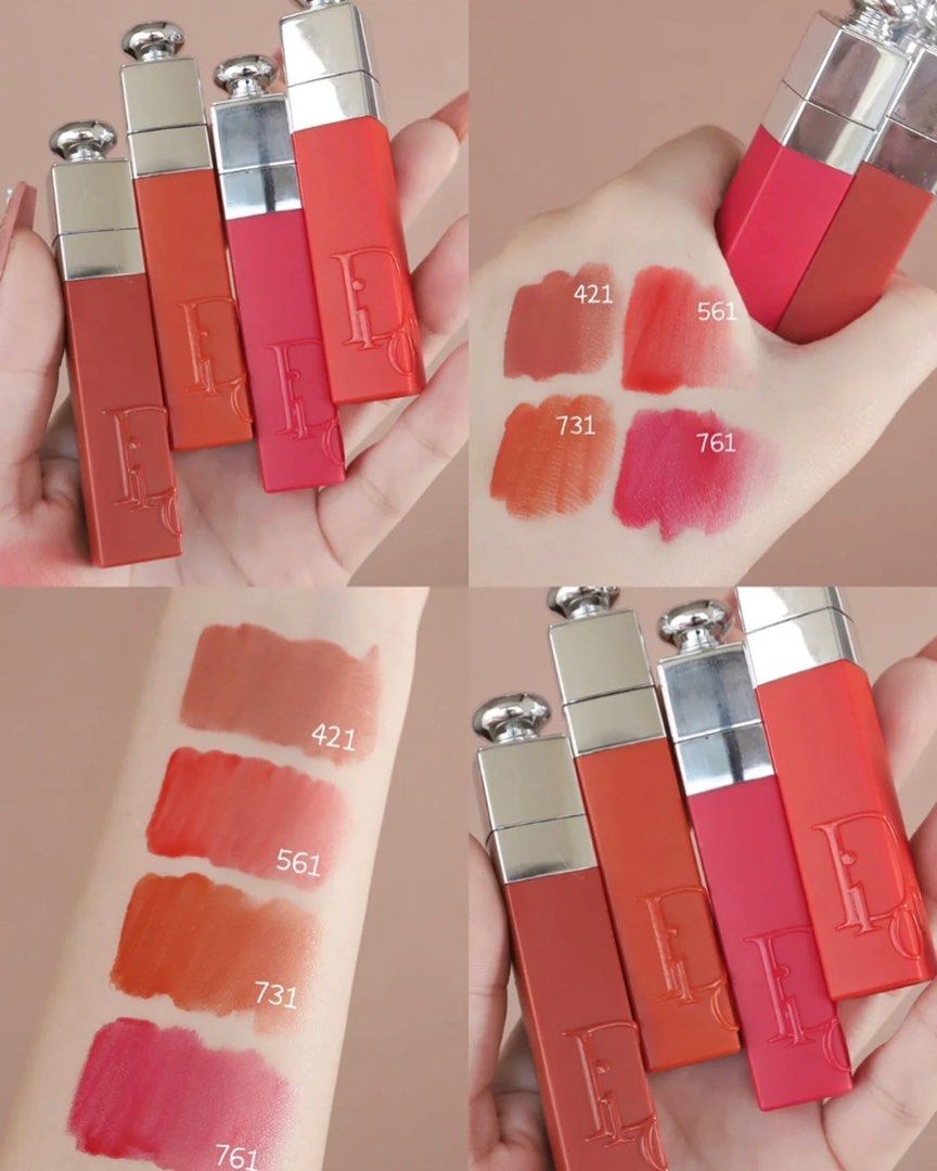 Dior lip tint (Category: Makeup) located in Manila. Submitted by hnnhsrmnt (Listing ID 1468327542, Image 2). Description: Bnew unbox Shades: 561. 421, 761.