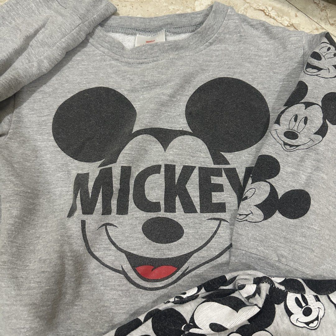 Disney Mickey Mouse Grey Sweatshirt and Pants Set (Category: Babies & Kids Fashion) located in Kawit. Submitted by wevibevintage (Listing ID 1468460528, Image 3). Description: Set.
