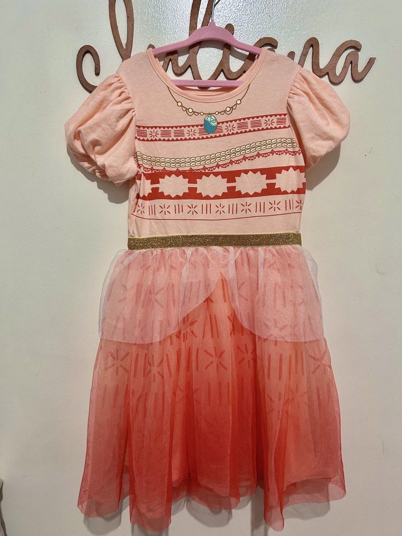 Disney Moana dress 7T (Category: Babies & Kids Fashion) located in Las Pinas. Submitted by anjcanilao (Listing ID 1468420588, Image 1). Description: Brand new w/out tag Size 7T.