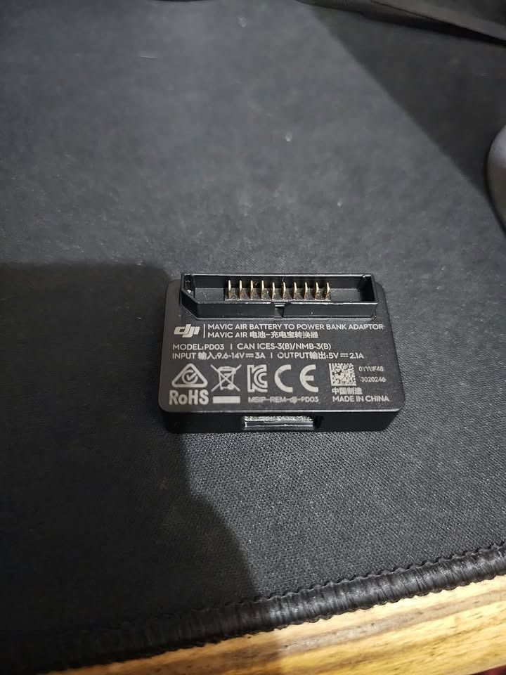 DJI Air Battery to USB Adapter (Category: Drones) located in La Trinidad. Submitted by .crimson. (Listing ID 1468333127, Image 1). Description: RFS: Don't have any compatible batteries ㅤ Test all you want, bring your own battery and cable ㅤ La Trinidad or Baguio for meetups LBC or Lalamove for shipping.
