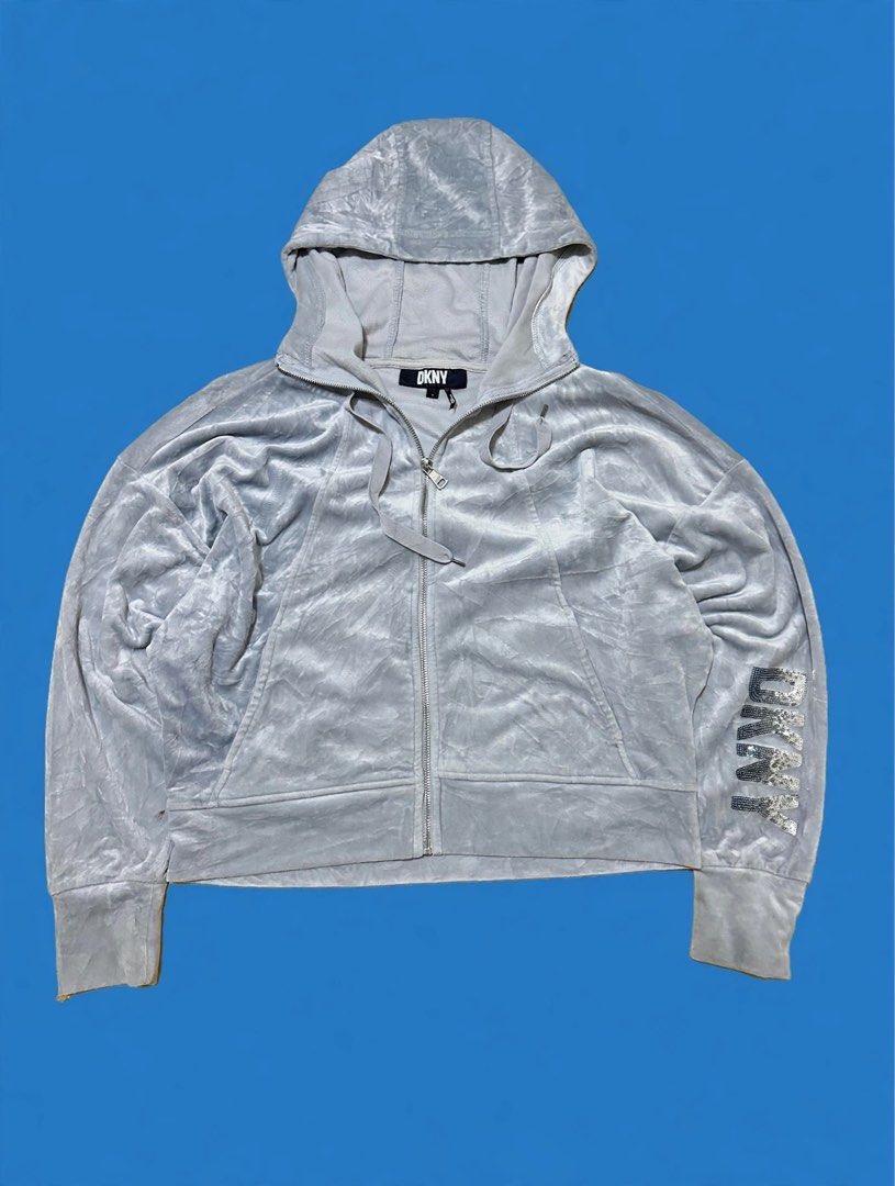 DKNY Zip Up Hoodie (Category: Coats, Jackets and Outerwear) located in Angeles City. Submitted by thriftnmore (Listing ID 1468479644, Image 1). Description: * SIZE : Length | 22 inch : Width | 25 inch * PRICE: 999 .