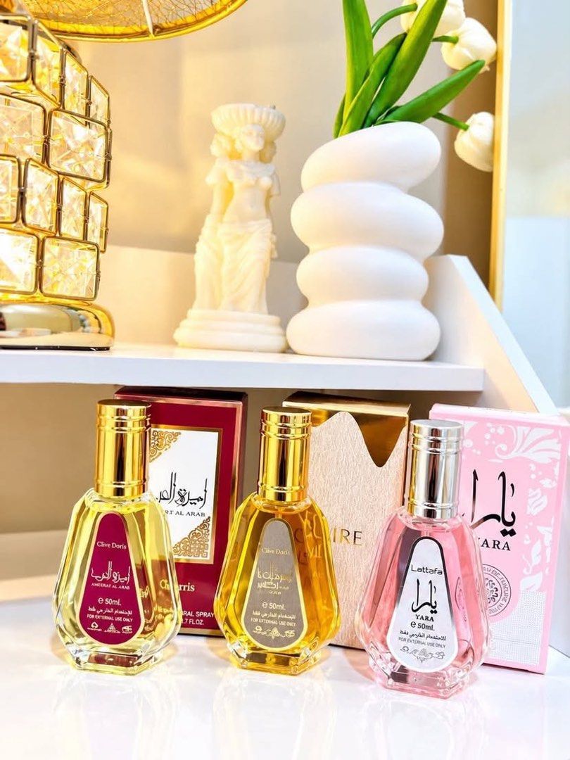 Dubai Perfumes (Category: Fragrance & Deodorants) located in Guinobatan. Submitted by jadieee_young22 (Listing ID 1468357295, Image 2). Description: DUBAI PERFUME ₱400 each! • oil based | long lasting scent • actual photos | what you see is what you get • can ship nationwide via tiktok co.