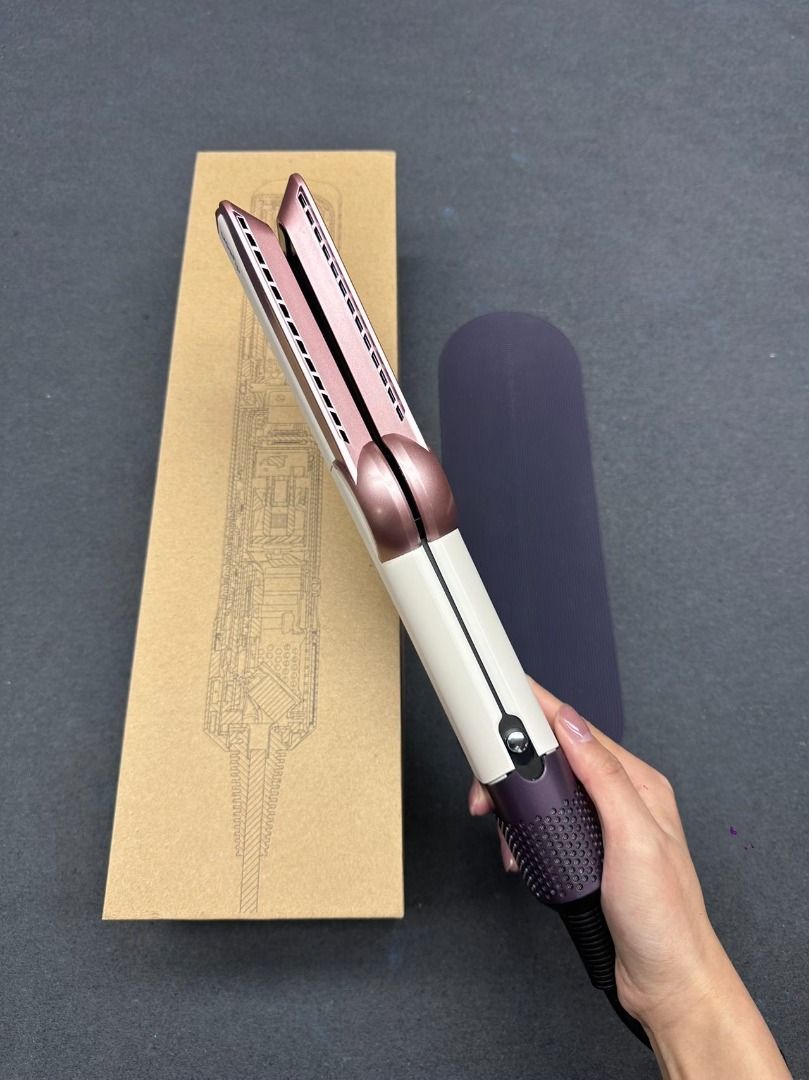 Dyson Airstrait Straightener Ceramic Pop HT01 (Category: Hair) located in Las Pinas. Submitted by raremountain-e7fc4f (Listing ID 1468351625, Image 2). Description: - Authentic Dyson Airstrait in Strawberry Bronze & Blush Pink - Wet-to-dry styling powered by air (no hot plates) - Zero heat damage technology for healthy hair - Tested and in perfect working condition - Includes original cardboard box and matching storage mat - Grab this amazing dea