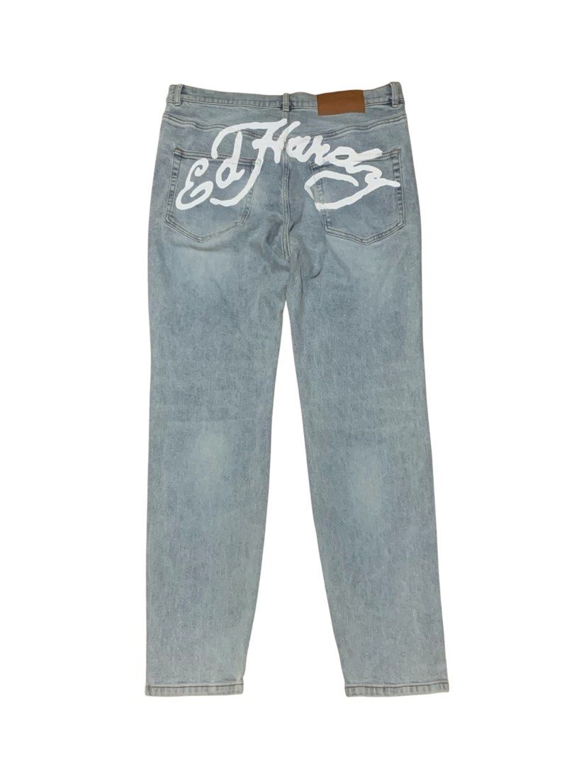 Ed Hardy (Category: Jeans) located in Manila. Submitted by lyf_7hrift (Listing ID 1468371977, Image 2). Description: Ed Hary Pants P2,000 43L 36W Dimes 9.5/10 Color Rate Excellent Condition.