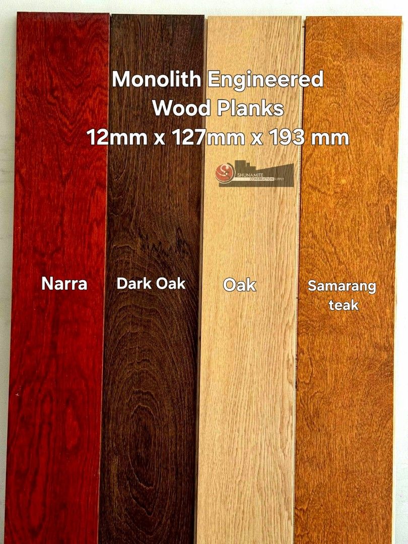 Engineered Wood Flooring (Category: Construction & Building Materials) located in Quezon City. Submitted by shunamite (Listing ID 1468361423, Image 1). Description: Transform Your Floors with Premium Elegance! Introducing our Monolith Engineered Wood Planks - the perfect blend of durability and natural beauty. Advantages: ✔ Real wood veneer look ✔ More stable vs solid wood ✔ Moisture resistant ✔ Easy to install 📩Message us for order and inquirie