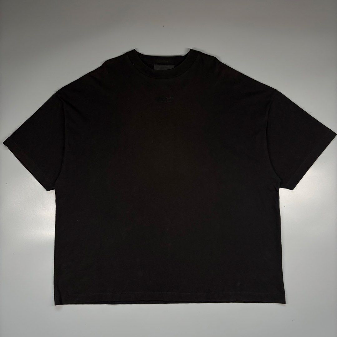 Essentials Fear of god (Authentic) (Category: Activewear) located in Cavite. Submitted by onebeancent (Listing ID 1468429718, Image 2). Description: Size: Oversized XL (Best in 3XL to 4XL) Dimension: 30" Width | 32" Length Color: Jet Black Color Rate: 9.5/10 Issue: Mild Sunfade Chest part Condition: Excellent overall Price: 900php Additional Shipping Fee (J&T Small Pouch) 75php Luzon 100php visayas 120php mindanao.