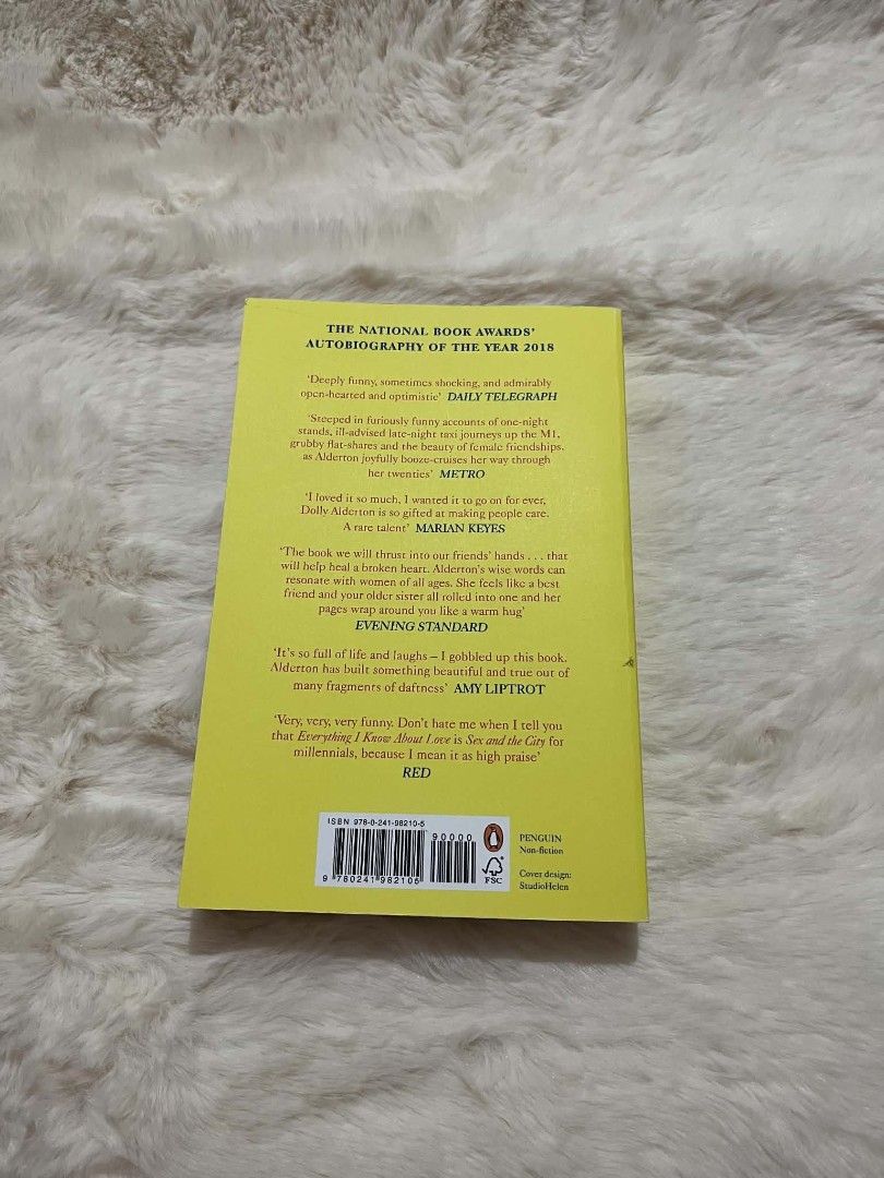Everything I Know About Love - Dolly Alderton (Category: Storybooks) located in Manila. Submitted by meicy_wndr (Listing ID 1468416129, Image 2). Description: - Very good condition Location: Davao City Delivery: LBC.
