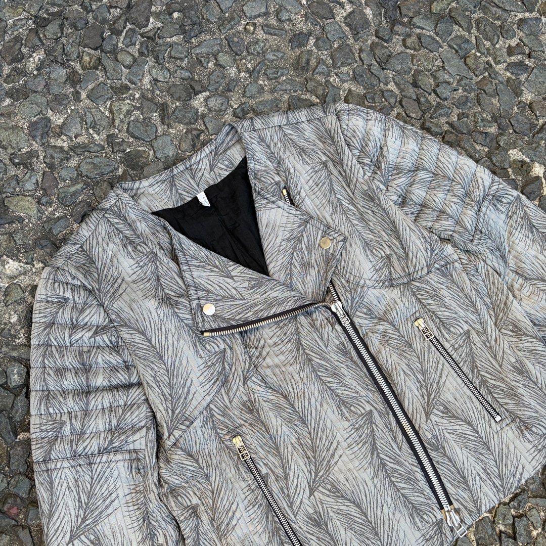 Faith Connexion Biker Jacket (Category: Coats, Jackets and Outerwear) located in Manila. Submitted by stablesource (Listing ID 1468412765, Image 2). Description: Faith Connexion Biker Jacket Size 40 Dimension: 19.5 Width 22 Length Excellent Kindly Check All Details Before Purchase🤝.