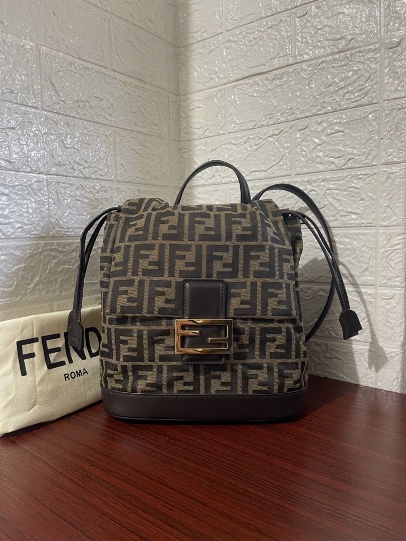 FENDI ZUCCA FF JACQUARD BACKPACK (Category: Luxury Bags & Wallets) located in Manila. Submitted by grabmybags (Listing ID 1468295118, Image 1). Description: PLS READ BELOW DETAILS ⬇️⬇️⬇️ I will not entertain questions included in below info! (make reading a habit) ALL AVAILABLE! ON HAND! SOLD ITEM = DELETED NOT OPEN FOR SWAP Self-Authentication Recommended Images are of actual item for sale‼️ Refrain from asking more pictures ❌ * No Major flaws (