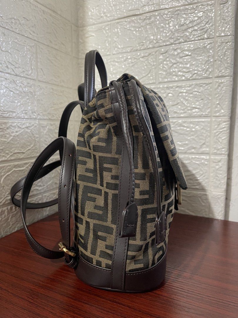 FENDI ZUCCA FF JACQUARD BACKPACK (Category: Luxury Bags & Wallets) located in Manila. Submitted by grabmybags (Listing ID 1468295118, Image 3). Description: PLS READ BELOW DETAILS ⬇️⬇️⬇️ I will not entertain questions included in below info! (make reading a habit) ALL AVAILABLE! ON HAND! SOLD ITEM = DELETED NOT OPEN FOR SWAP Self-Authentication Recommended Images are of actual item for sale‼️ Refrain from asking more pictures ❌ * No Major flaws (