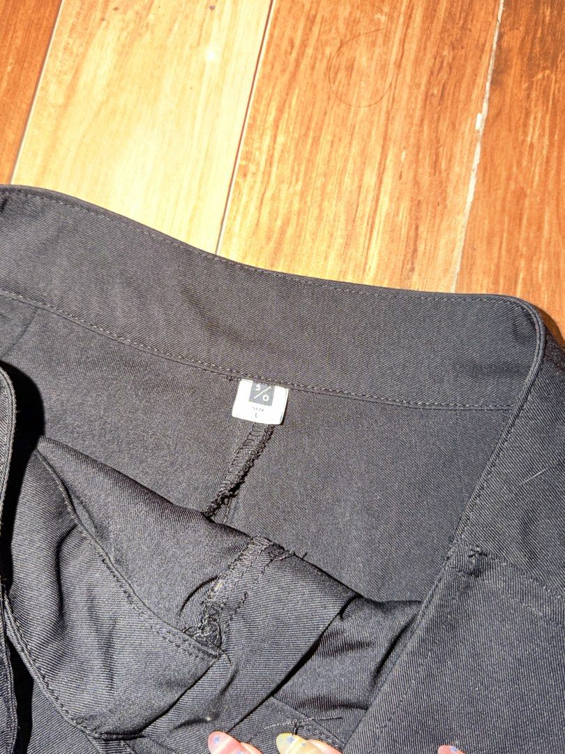 Fifty Percent Black Wrap Skorts Size L (Category: Skirts) located in Quezon City. Submitted by shopalmostfriday (Listing ID 1468316548, Image 3). Description: - Brand: Fifty Percent - Condition: Brand new with tag attached (Size L) - Color: Black - Has Built in shorts - Fits 28-29 waist .