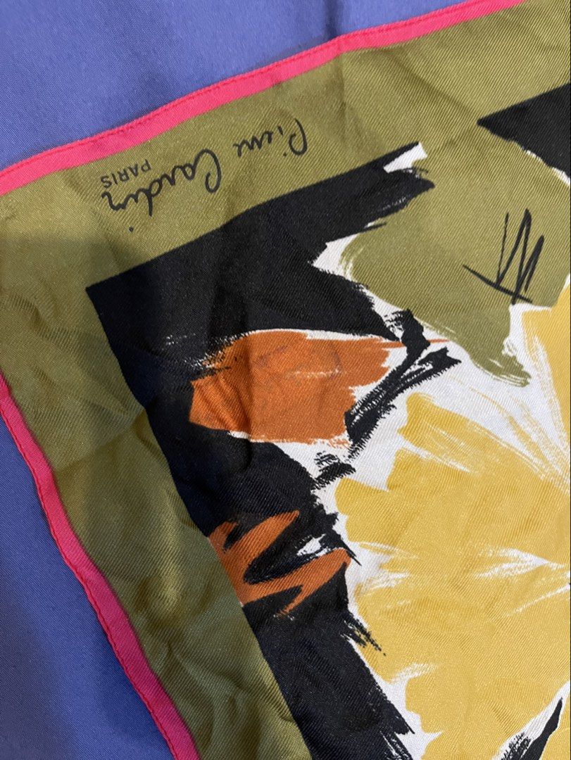 Floral scarf (Category: Scarves) located in Quezon City. Submitted by booktt (Listing ID 1468445776, Image 3). Description: vintage floral scarf pierre cardin, please self authenticate.
