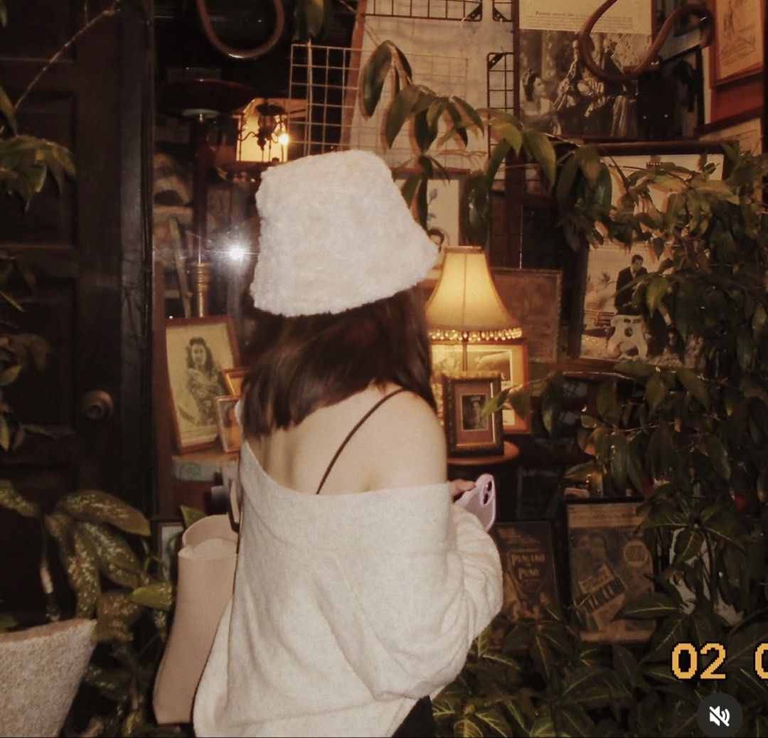 Fluffy Beige Bucket Hat | Doraemon (Category: Hats & Beanies) located in Pasig City. Submitted by mheyc (Listing ID 1468397421, Image 3). Description: Bought this sa N.Cat! Used once. Needs some light washing. Super cozy texture, great for cold weather outfits or casual streetwear looks. Keeps your head warm while standing out. RFS: Decluttering Loc: Manggahan, Pasig City.