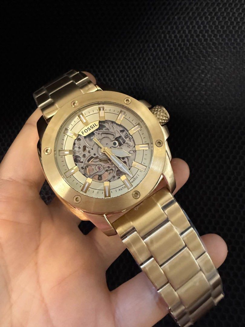 FOSSIL AUTOMATIC ALL GOLD DIAL MENS AUTHENTIC WATCH (Category: Men's Watches) located in Quezon City. Submitted by watchme_authentic2 (Listing ID 1468356705, Image 1). Description: FOSSIL AUTOMATIC AUTHENTIC WATCH‼️💯 COMPLETE INCLUSIONS! .
