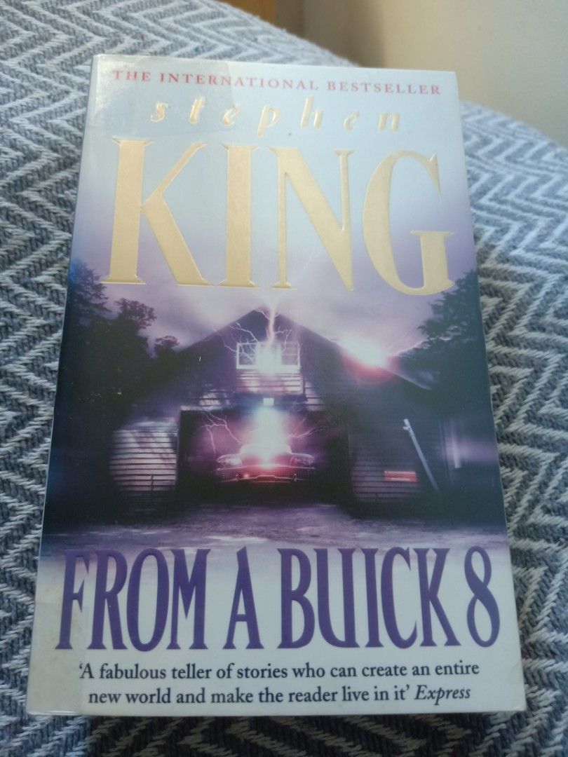 From a Buick 8 by Stephen King Paperback (Category: Storybooks) located in Bacolor. Submitted by appletun (Listing ID 1468357798, Image 1). Description: all sales final. no returns/refunds/exchange. mop: gcash. no cod/cop/sco. handling/mod: spx +P70sf. - Title: From A Buick 8 by Stephen King - Format: Paperback with classic spooky garage cover art - Condition: Clean and intact pages - Genre: International bestseller, horror and suspense - Meetup 