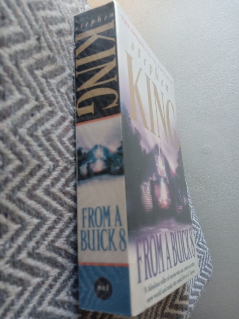 From a Buick 8 by Stephen King Paperback (Category: Storybooks) located in Bacolor. Submitted by appletun (Listing ID 1468357798, Image 2). Description: all sales final. no returns/refunds/exchange. mop: gcash. no cod/cop/sco. handling/mod: spx +P70sf. - Title: From A Buick 8 by Stephen King - Format: Paperback with classic spooky garage cover art - Condition: Clean and intact pages - Genre: International bestseller, horror and suspense - Meetup 