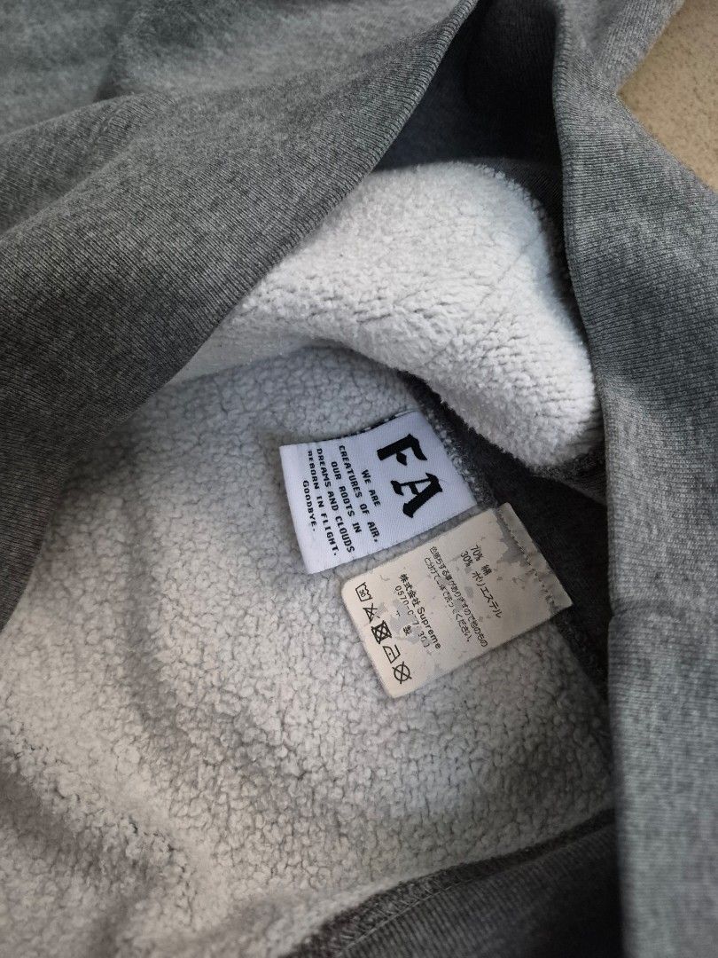 Fucking Awesome Shockwave Pullover Hoodie in grey size Large on tag (Category: Coats, Jackets and Outerwear) located in Manila. Submitted by ifyouknowyouknow_ (Listing ID 1468334236, Image 3). Description: heather grey Fucking Awesome Shockwave Pullover Hoodie in a size Large. rush sale.
