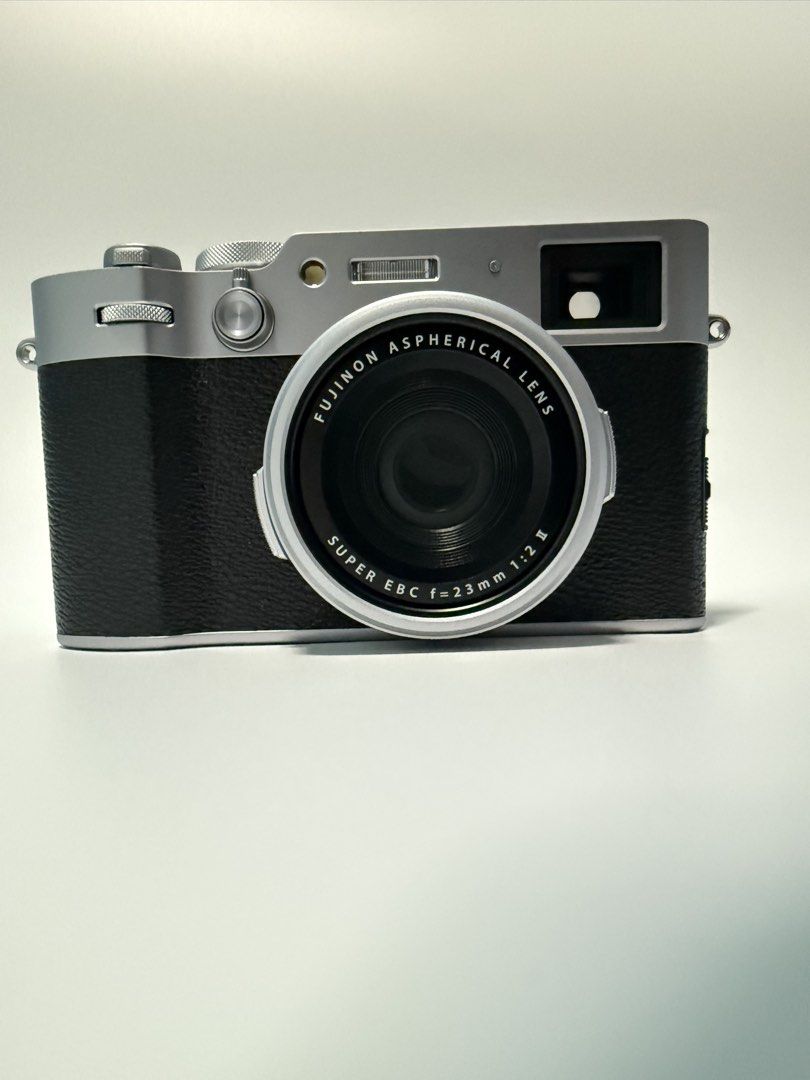 FUJIFILM X100VI SILVER DIGITAL CAMERA (Category: Cameras) located in Las Pinas. Submitted by rare_legendaryseller (Listing ID 1468487479, Image 1). Description: *FUJIFILM X100VI DIGITAL CAMERA SILVER Low Shutter Count 94 Times* - 40.2MP X-Trans CMOS 5 HR Sensor - Up to 6.0 stops In-Body Image Stabilization - 4 stop Internal ND - 1.4x and 2x Digital Teleconverter - 20 Film Simulation modes, including REALA ACE and then create or add Custom Film Re
