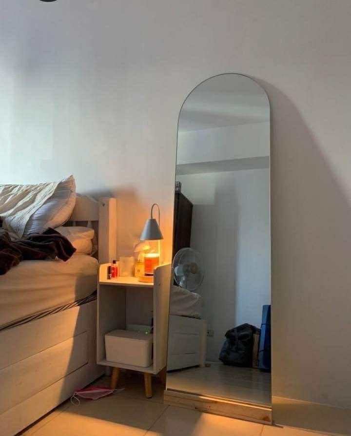 SALE ‼️ FULL BODY MIRROR (Category: Mirrors) located in Manila. Submitted by LUMINOSAPH (Listing ID 1468386980, Image 2). Description: 1.5x5 feet FULL BODY MIRROR ON SALE ELEVATE YOUR ROOM AESTHETICS WITH NORDIC MIRRORS ✨ ✅ OPEN FOR CUSTOMIZED MIRRORS ✅ OPEN FOR INSTALLATION ON SALE ‼️ 1.5x5 feet Arc/Rectangle/Curved Edges FREE TABLE TOP MIRROR * 1,499 php Mirror only * 1,799 php Mirror w/ wood stopper • Copper-free • 6mm thick • Framed or framel