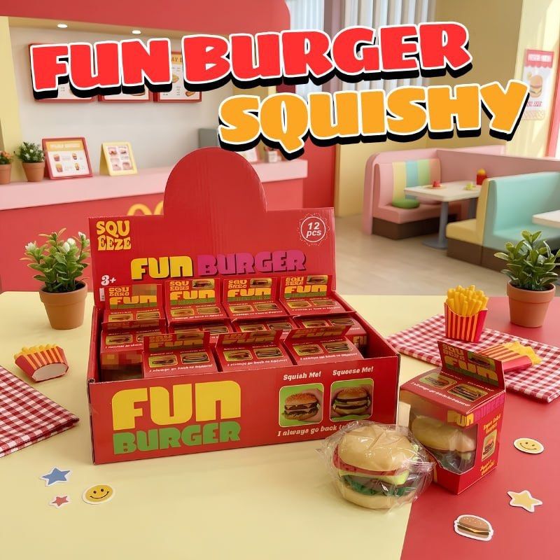 Fun Burger Squishy Toy (Category: Looking For) located in Quezon City. Submitted by tanyachoa (Listing ID 1468290915, Image 1). Description: .