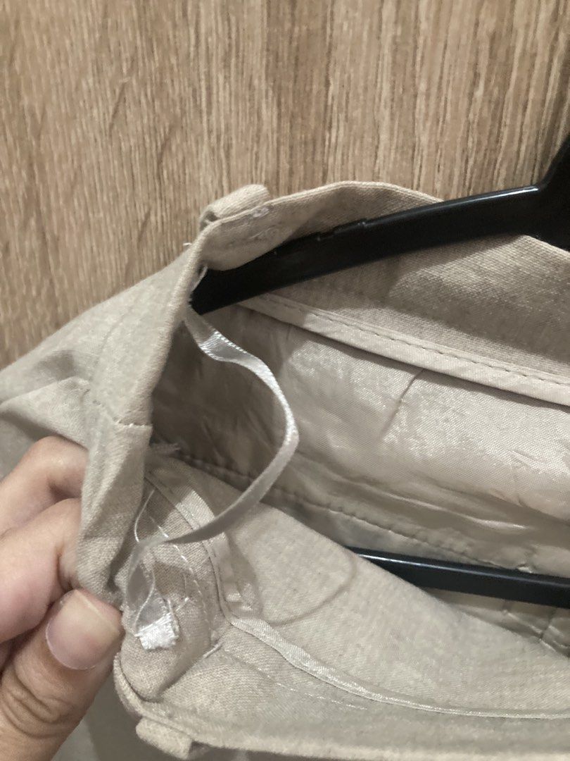 Gap Beige Trousers Size 4R (Category: Jeans) located in Pasay City. Submitted by daisuki.x0x0 (Listing ID 1468295380, Image 3). Description: - Brand: Gap - Size: 4R - Color: Neutral beige - Style: Straight leg, clean front with belt loops - Origin: Made in Egypt - Condition: Clean inside and out, ready to wear - Ideal for: Casual or work outfits.