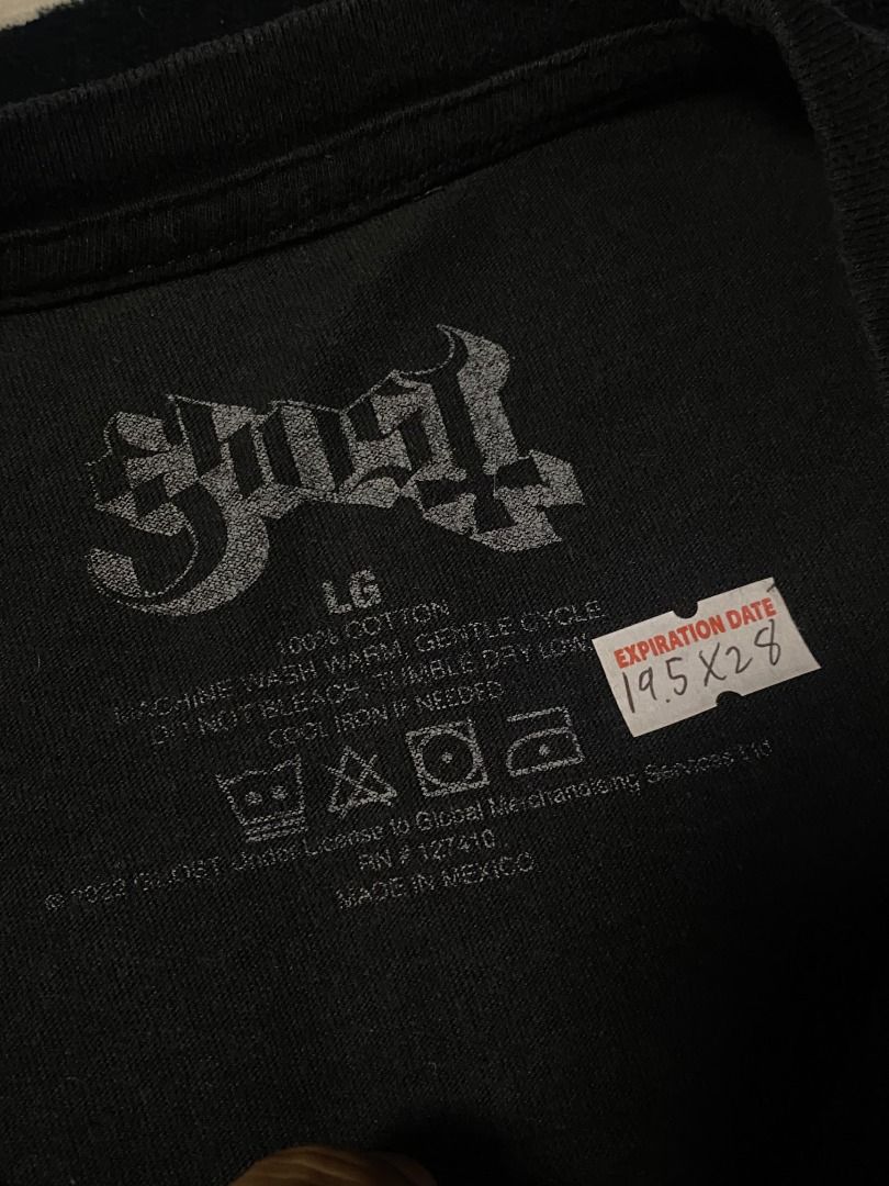 Ghost | band shirt (Category: Tshirts & Polo Shirts ) located in Las Pinas. Submitted by all_details_posted (Listing ID 1468439738, Image 2). Description: dated/licensed crackprints only.