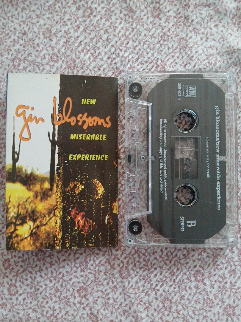 Gin Blossoms New Miserable Experience Cassette Tape PolyGram A&M (Category: CDs & DVDs) located in Pili. Submitted by marktoraldo (Listing ID 1468339346, Image 1). Description: like new. add sf Gcash gcash mop merong bakbak sa part ng inlay inside.