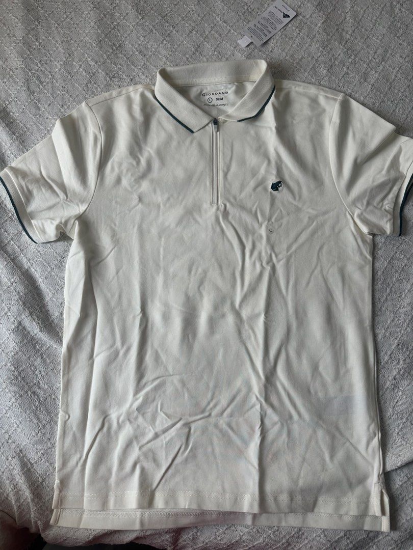 Giordano White Polo (Category: Tshirts & Polo Shirts ) located in Dasmarinas. Submitted by destashingaccount_ph (Listing ID 1468307712, Image 1). Description: Giordano Men’s Polo Shirt Slim fit Large on tag Brand new, still with tag, no flaws.