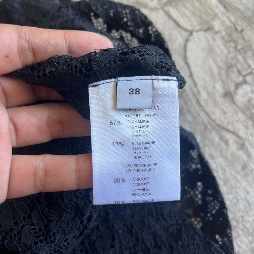 Givenchy Fw12 Black Lace Tank Top (Category: Sleeveless) located in Manila. Submitted by spo0ky.archives (Listing ID 1468458314, Image 3). Description: Width: 14 Length: 23.