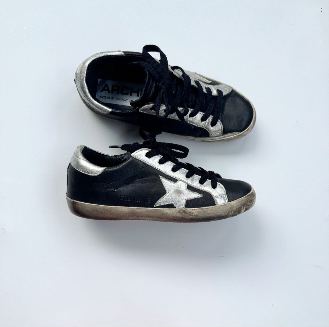 Golden Goose (Category: Sneakers) located in Davao. Submitted by LUXURY (Listing ID 1468339685, Image 1). Description: Golden Goose Deluxe Brand Archive Superstar Size 37 Pair only Visit my profile for more luxury items.