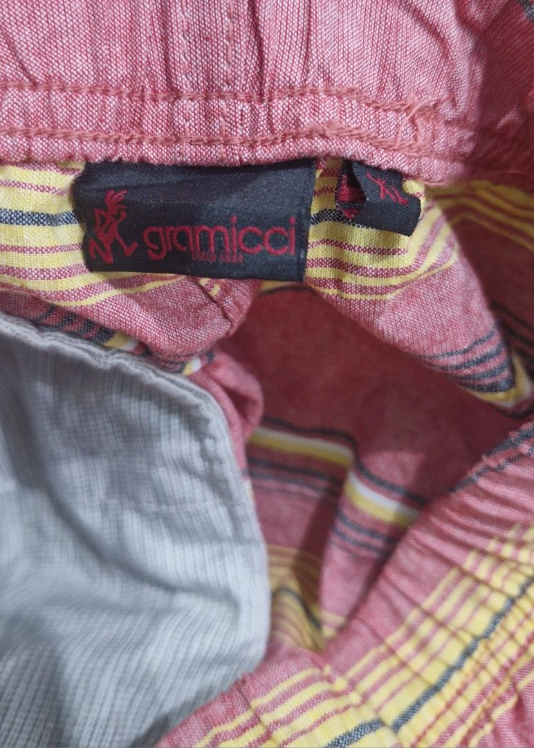Gramicci short (Category: Shorts) located in Pili. Submitted by the_g_thrift (Listing ID 1468405895, Image 3). Description: size xl on tag size: 34-40 (adustable belt) gartirized length: 20 hem: 13 excellent to as new.