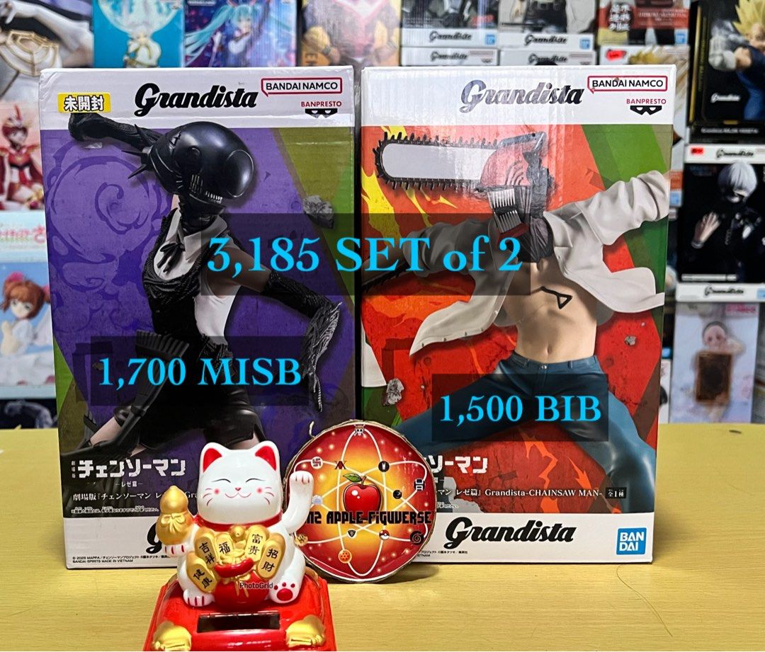 GRANDISTA BIDA FOR SALE (Category: Figurines & Statues) located in Binan City. Submitted by jomzapplefiguverse (Listing ID 1468324054, Image 1). Description: Sipat and PM lang mga Boss / Madam ✅Last Price Posted ✅Prices and Conditions indicated on each pic ✅ All Authentic ✅ Open for TERMS (valid for 1 MONTH) - 200 pesos DP for items worth 500~900 - 50% DP for items worth 1K and up ❌ NO BOGUS / JOYMINE ❌ NO COD ❌ NO RUSH SHIPPING LOC: Biñan, Lagun