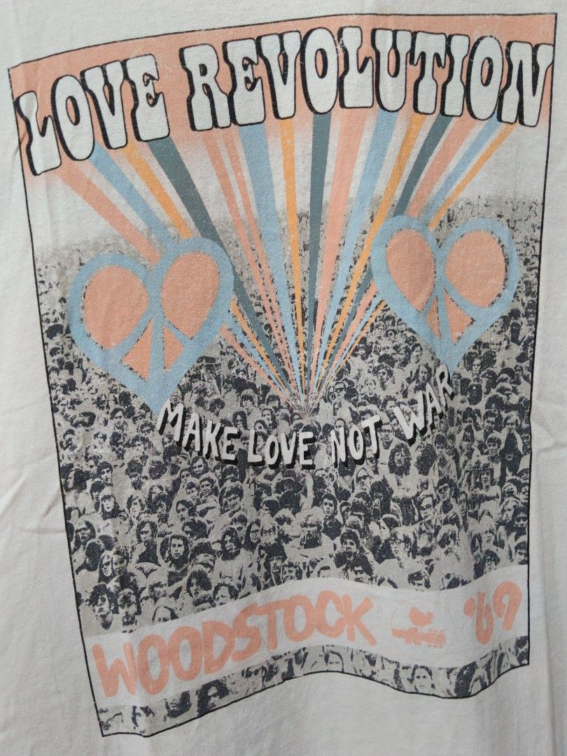 Grayson Threads (Woodstock Love Revolution) (Category: Tshirts & Polo Shirts ) located in Taguig. Submitted by thriftedminds (Listing ID 1468420891, Image 2). Description: Item: Grayson Threads Woodstock Love Revolution🔥 ‎Size: Woodstock ‎Width: 19.5 ‎Length: 26.5 ‎Condition: Excellent ‎Issue: Need wash DM to purchase 📩.