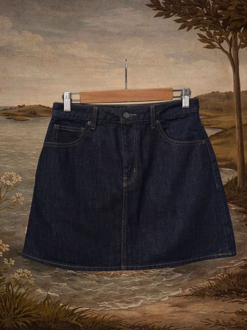 GU denim skirt (Category: Activewear) located in Dasmarinas. Submitted by thrifteefinds (Listing ID 1468366374, Image 1). Description: GU denim skirt Size: M 28WL 15.5L Excellent condition Cut size tag M/Mine: 450 DM: Name | Contact | Address & Brgy Please comment MINE only if you’re 100% sure and ready to pay. No return or exchange .