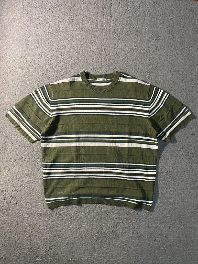 GU KNITTED BOXY (Category: Formal Shirts) located in Tandag. Submitted by vncntmrcllns (Listing ID 1468320047, Image 1). Description: GU KNITTED STRIPES (BOXY) Width: 24 Length: 25.5 -Excellent Condition -Already wash -Color rate 10/10 All details are visible in the picture Please check each photo.
